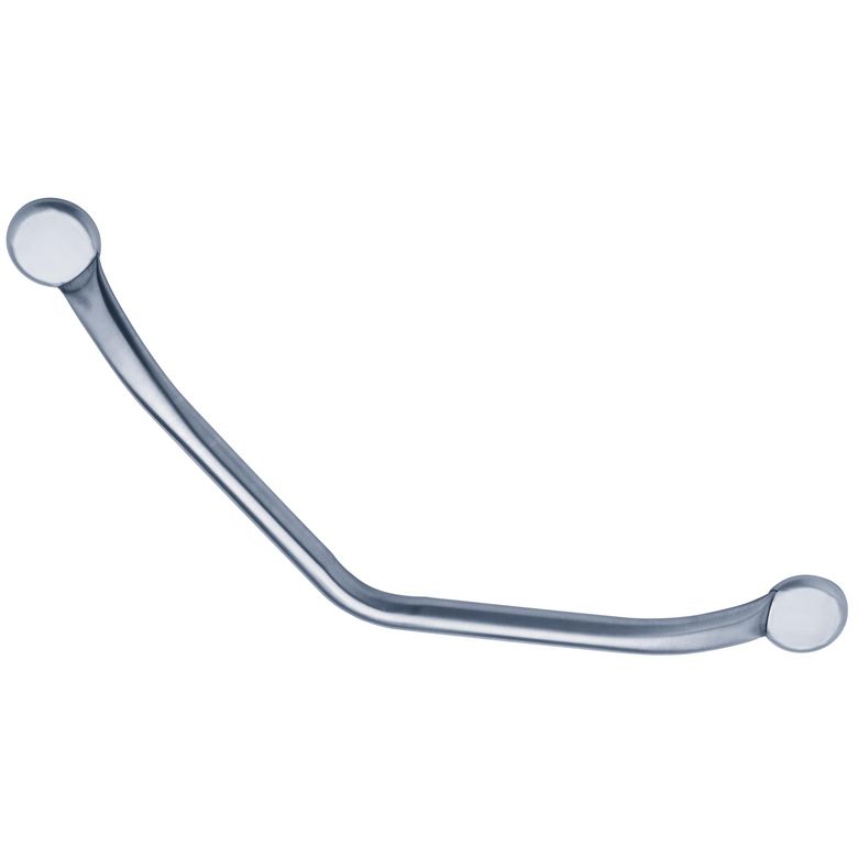 Barre murale de douche coudée