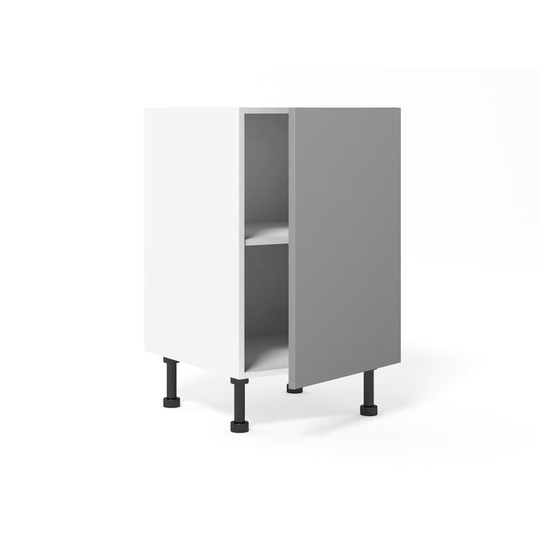 Meuble bas de rangement grande largeur 1 porte, 1 tablette