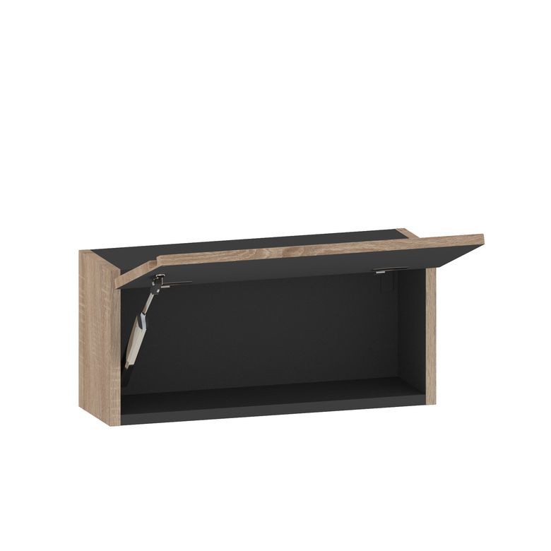 Meuble haut de rangement avec porte relevante Infiny | Lapeyre