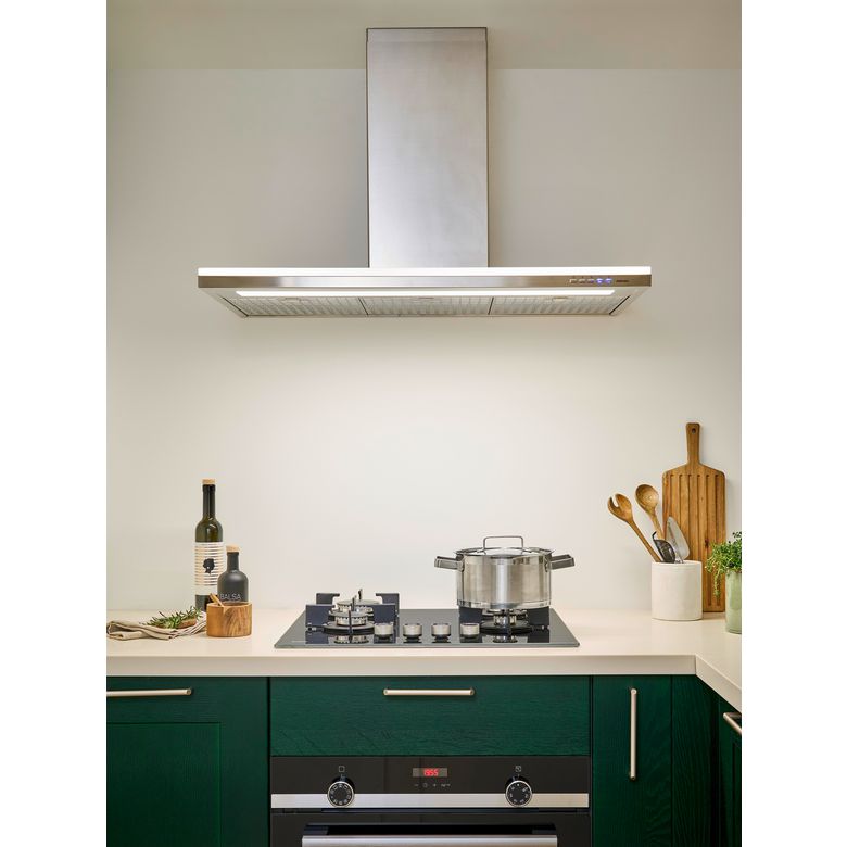 Hotte décorative box murale lumineuse en inox FALMEC - Cuisines - Lapeyre