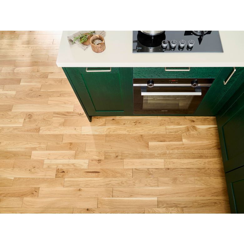 Parquet massif Chêne LORMONT verni mat - Sols et murs - Lapeyre