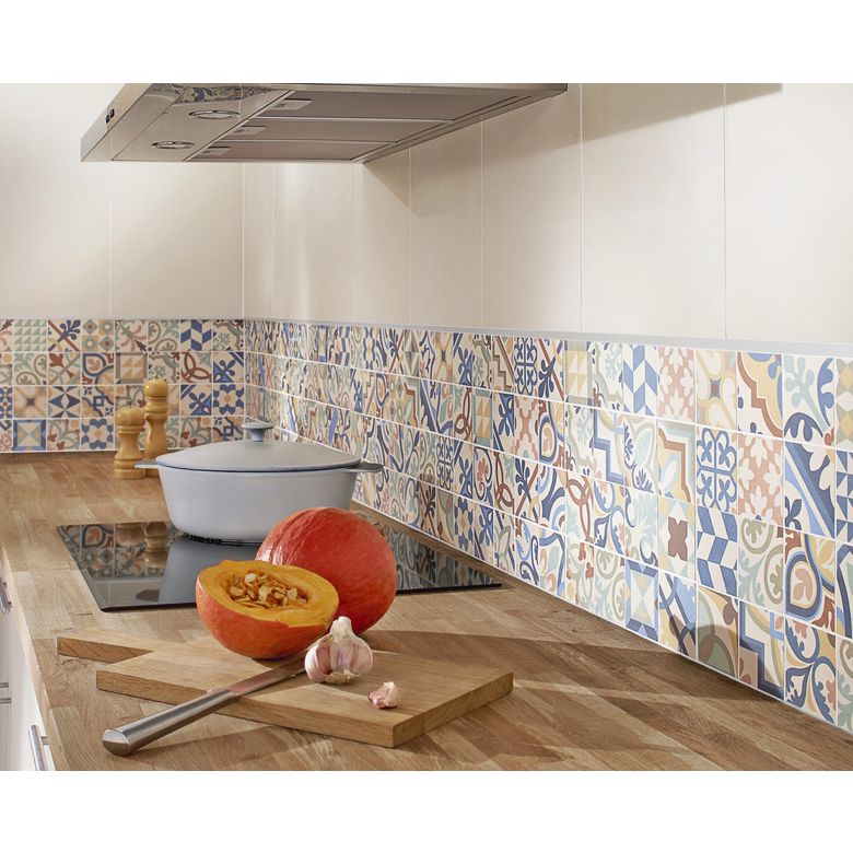 Carrelage mosaïque PATCHWORK effet ciment 31.8 x 31.8 cm
