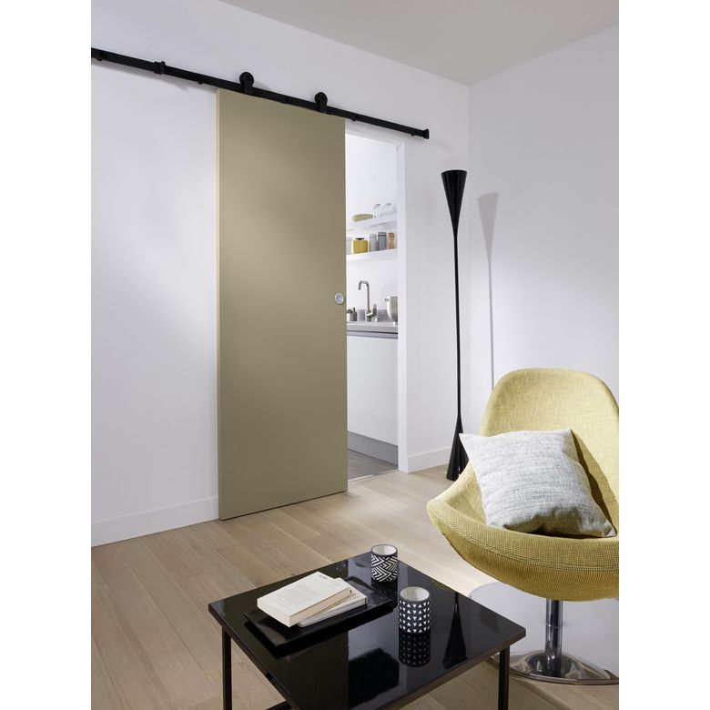 Système coulissant en applique HARLEM porte bois ou porte verrière acier