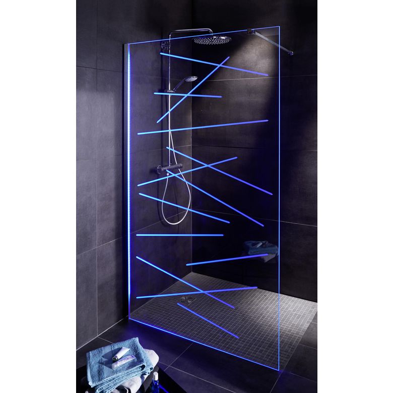 Receveur de douche à carreler next polystyrène vidage excentré