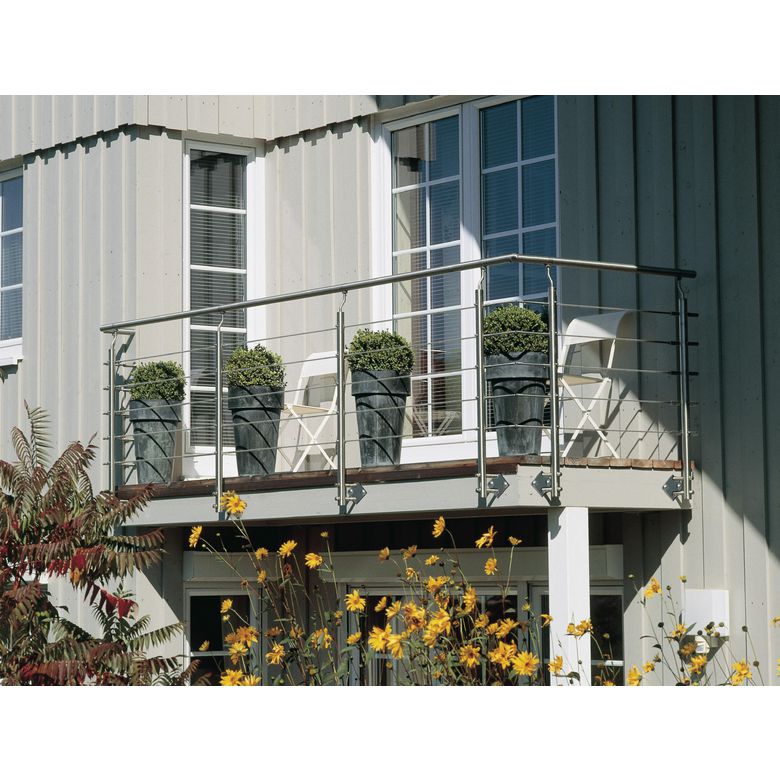 Balustrade inox Marin tubes sur mesure - Lapeyre