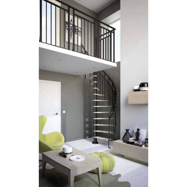 Solution gain de place Spiral 180° - Escaliers