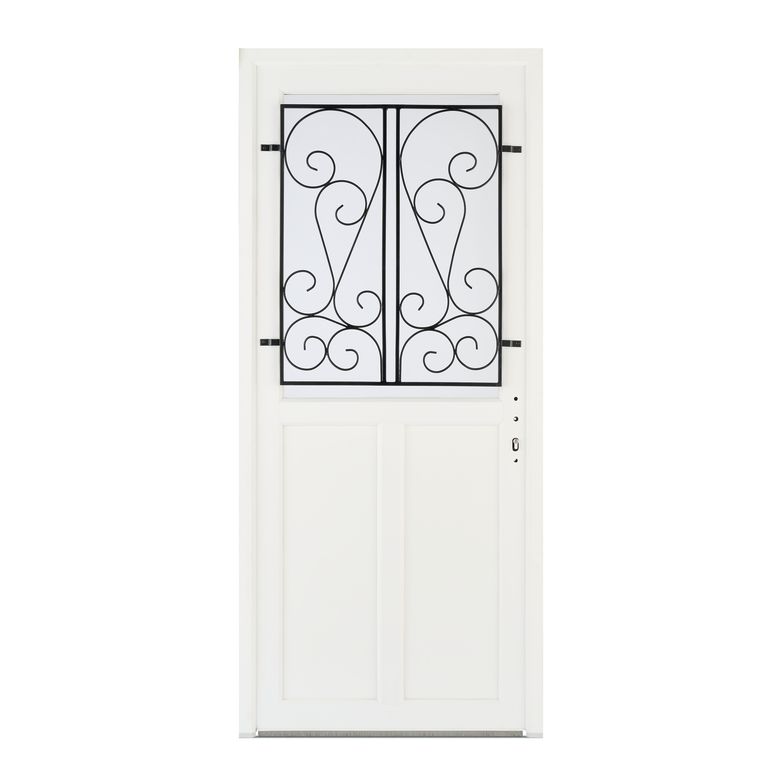 Porte d'entrée GUERANDE 2 à barillet PVC 215 x 90 cm