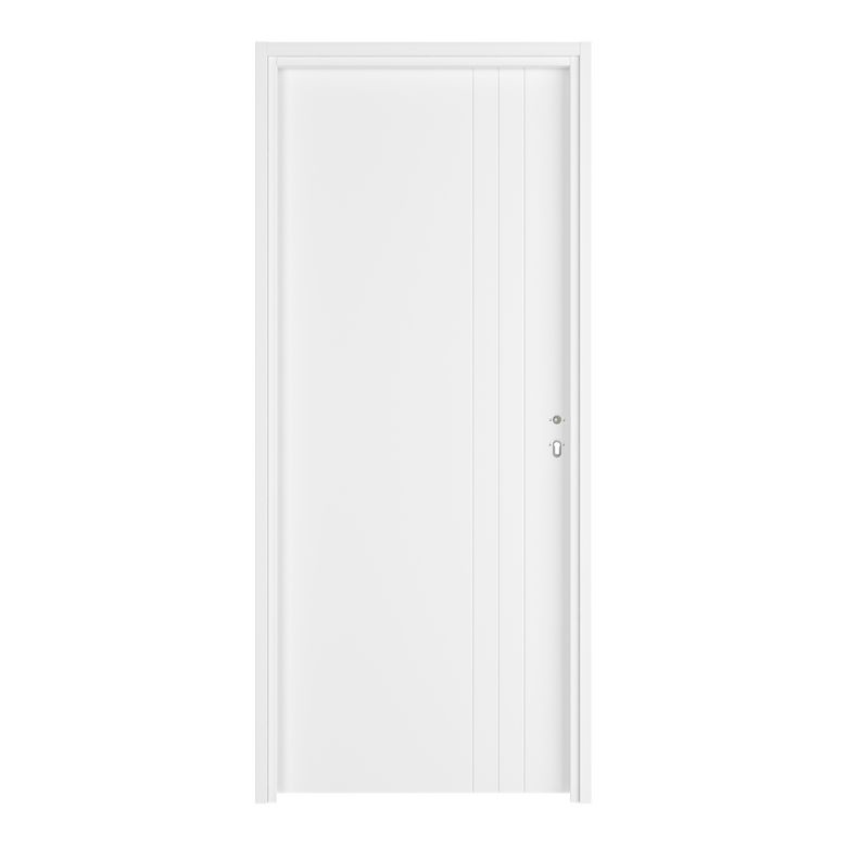 Bloc-porte thermique LINE *** Laqué Blanc - Fin de chantier
