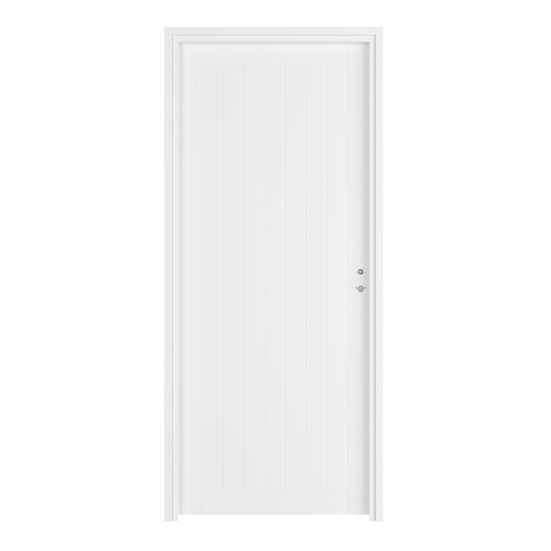 Bloc-porte VERTICALE *** Laqué Blanc - Fin de chantier