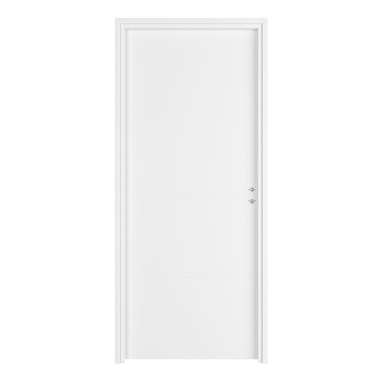 BP Fin chantier HARMONIE *** Acoustique Laqué Blanc-Huis. 70/102- H.204 x l.73 G Main Image