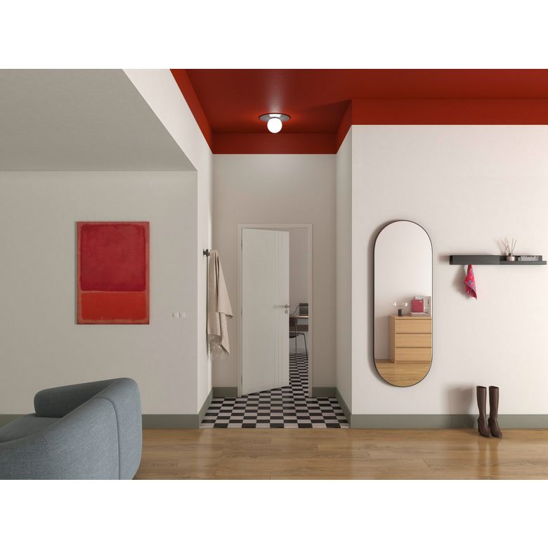 Bloc-porte thermique huisserie 90 blanc laqué LINE| Lapeyre