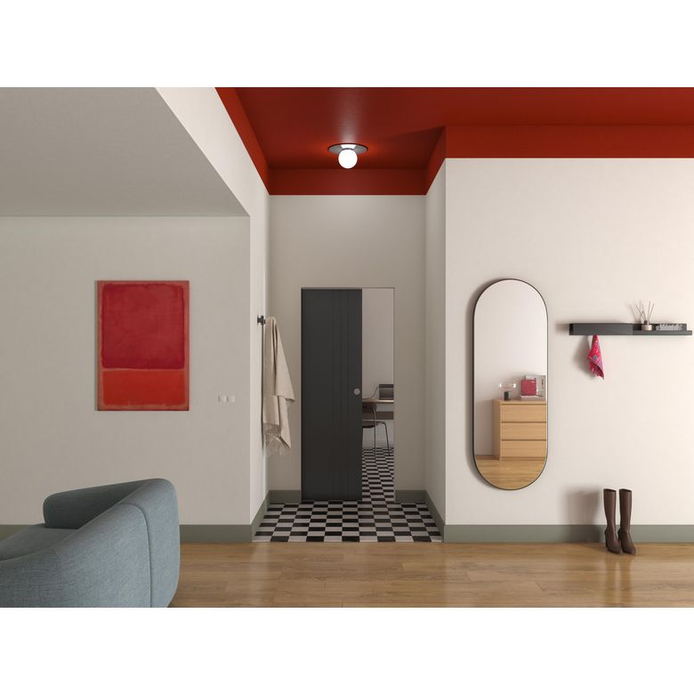 Porte coulissante blanc laqué LINE ALVEO| Lapeyre