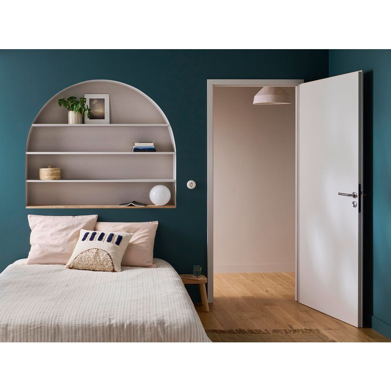 Bloc-porte acoustique huisserie 72 prêt-à-peindre ROMY 2 AGGLO | Lapeyre