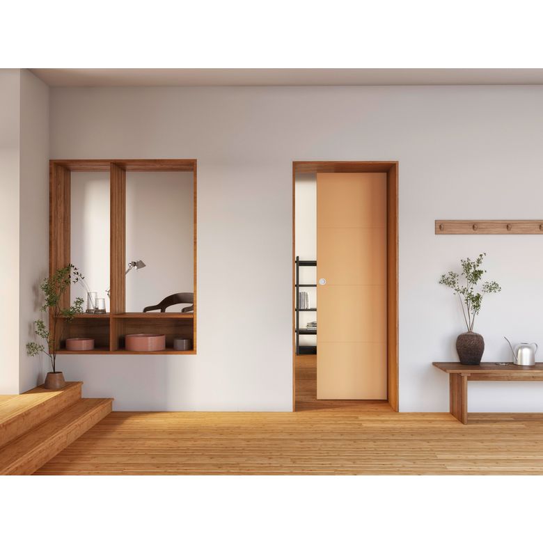 Porte coulissante HARMONIE prépeint - avec serrure-Lapeyre