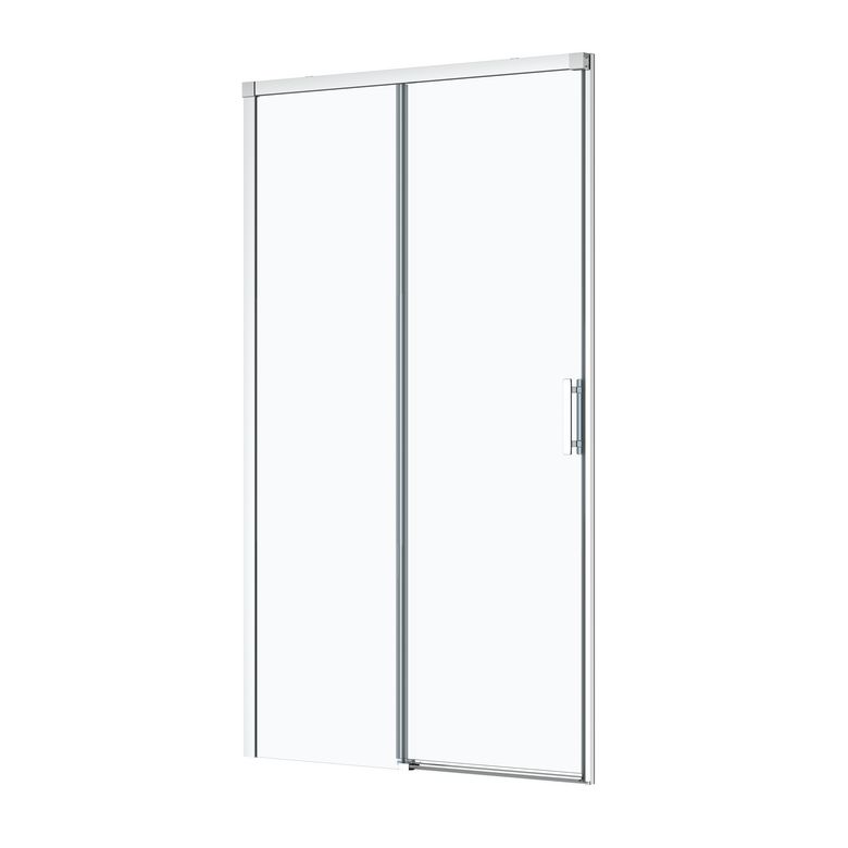 Porte de douche MARILOU coul 2p 8/6mm H195 x l.120 verre transparent antical chr Main Image