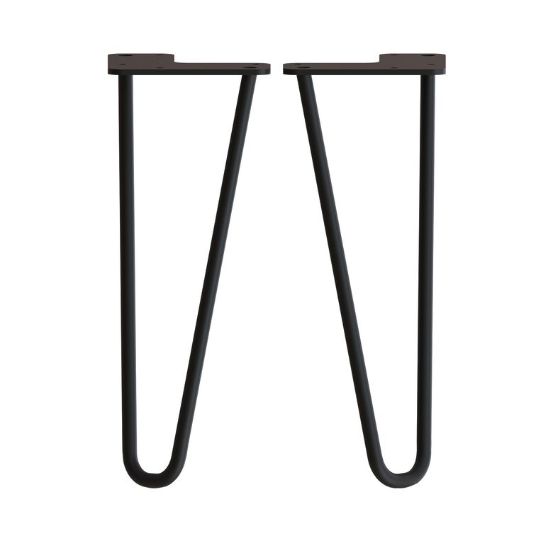 Lot de 2 pieds epingle FORMEO noir H29 Main Image