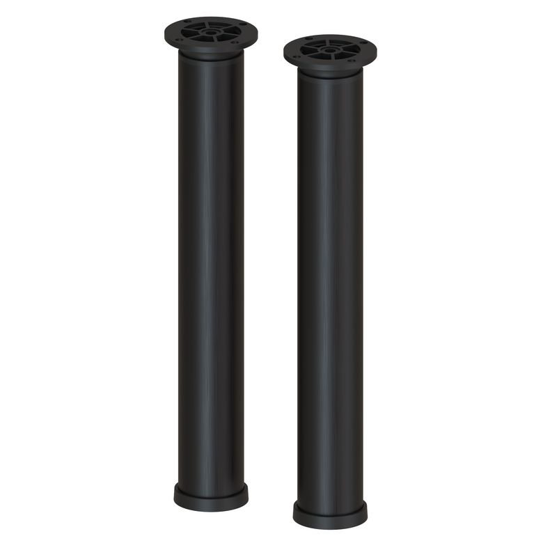 Lot de 2 pieds tube FORMEO noir H30 Main Image