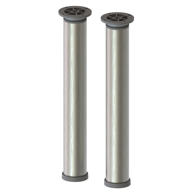 Lot de 2 pieds TUBE pour meuble sous vasque