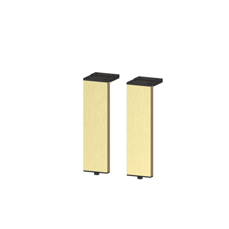 Lot de 2 pieds RECTANGLE pour meuble de salle de bains
