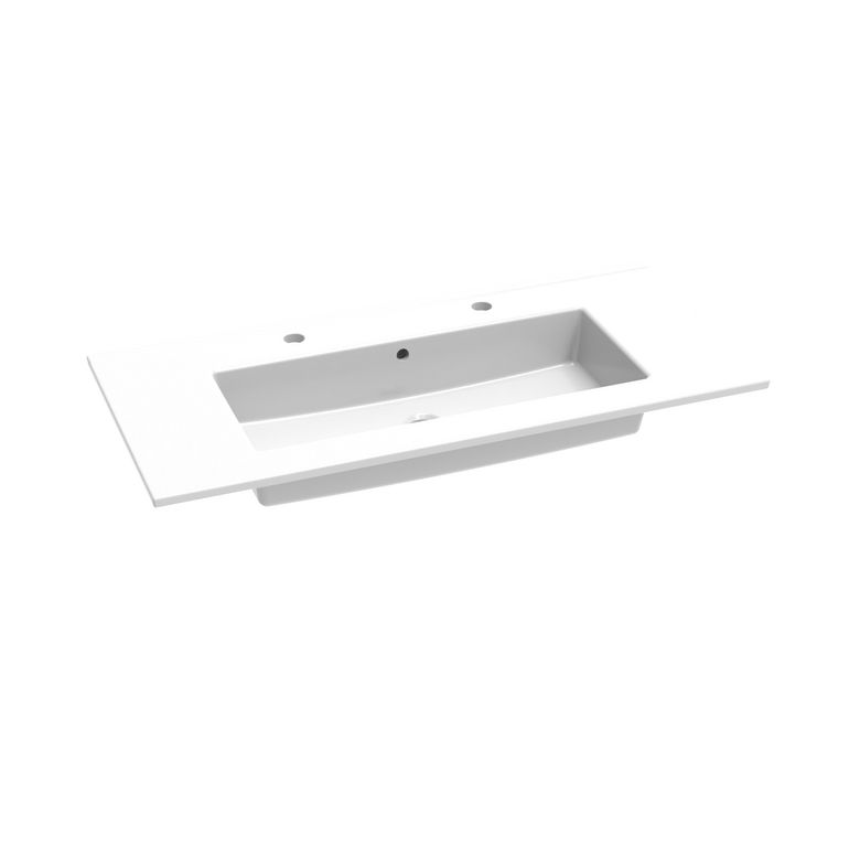 Plan vasque simple L.101 cm céramique FORMEO