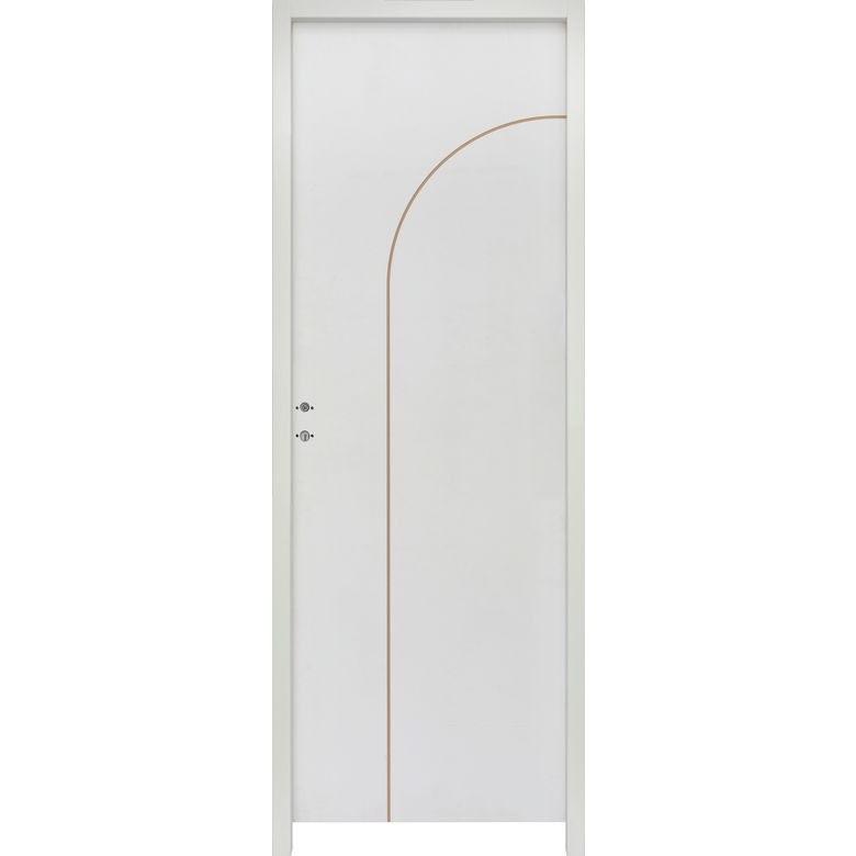 Bloc-porte ARCHE * Prépeint Blanc- Huisserie 72- Ame alvéolaire - H.204 x l.63 D Main Image