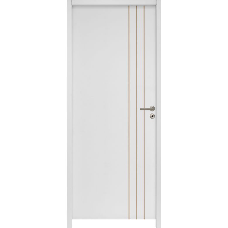 Bloc-porte acoustique LINE * prépeint - Huisserie 90 | Lapeyre