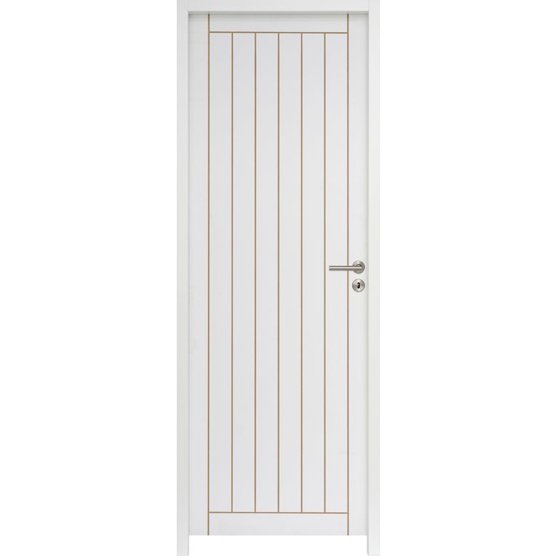 Bloc-porte thermique VERTICALE * à peindre - Huisserie 72 | Lapeyre
