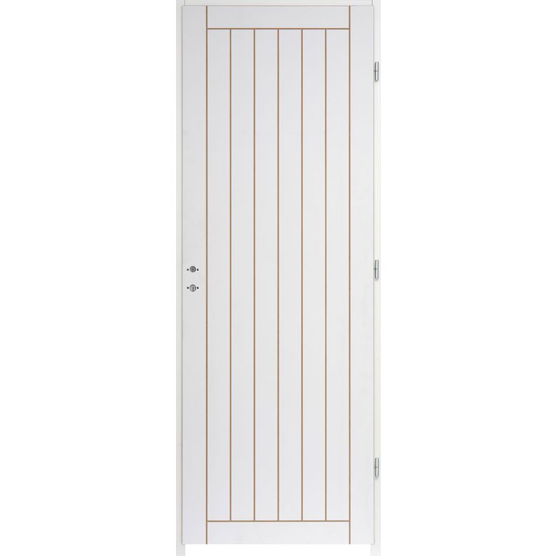 Bloc-porte thermique VERTICALE * à peindre - Huisserie 72 | Lapeyre