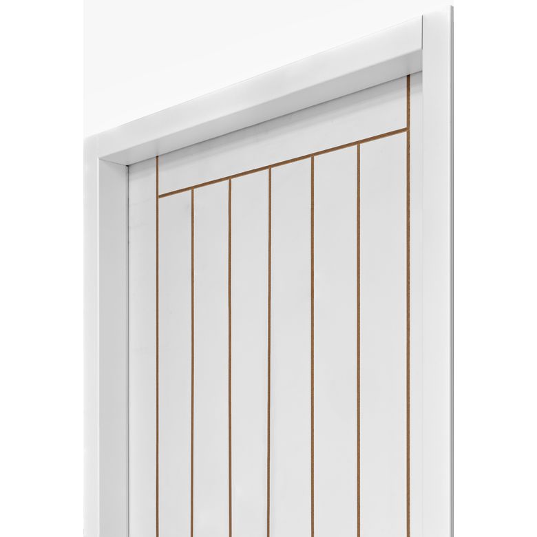 Bloc-porte thermique VERTICALE * à peindre - Huisserie 72 | Lapeyre