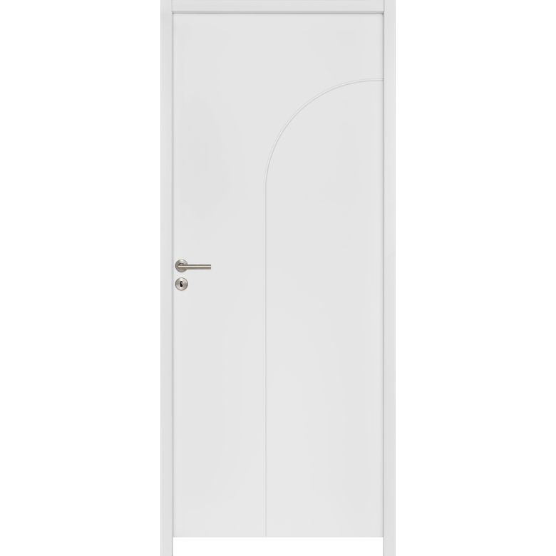 Bloc-porte acoustique huisserie 90 blanc laqué ARCHE***|Lapeyre
