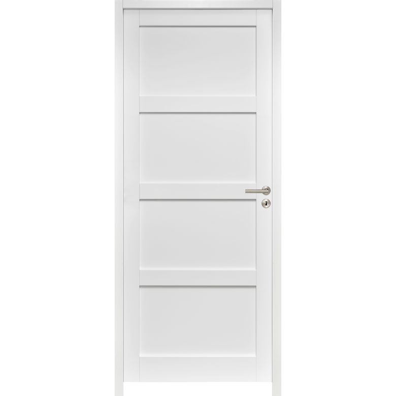 Bloc-porte huisserie 90 blanc laqué ELEGANCE| Lapeyre