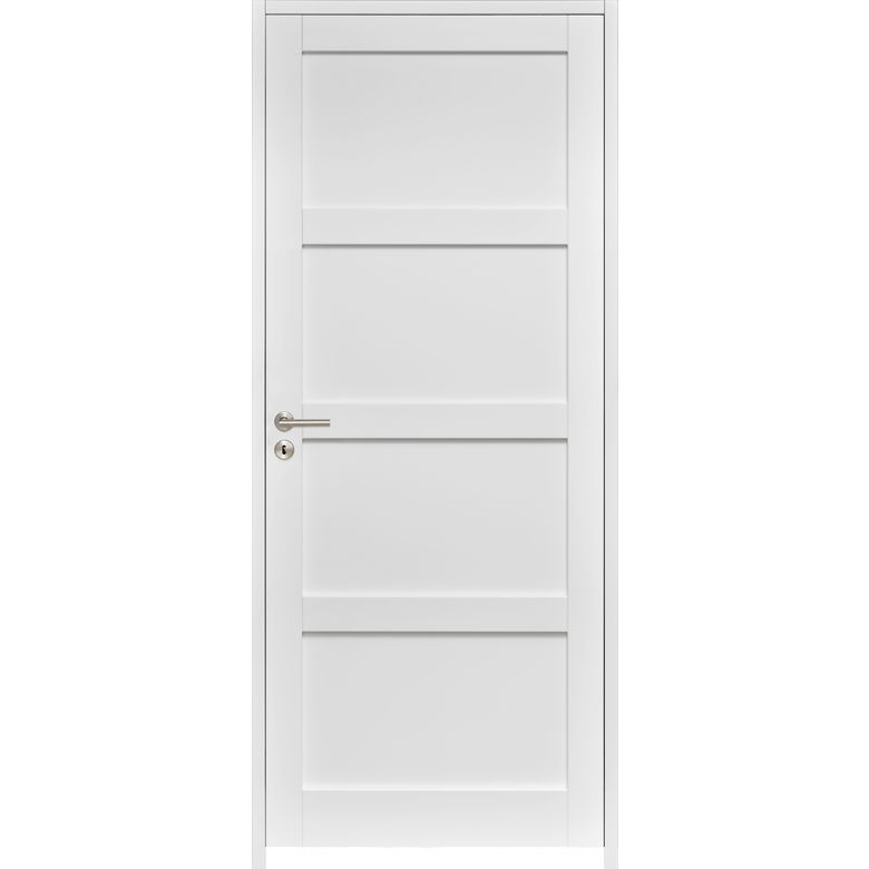 Bloc-porte huisserie 90 blanc laqué ELEGANCE| Lapeyre