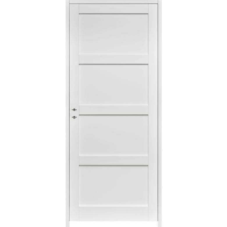 Bloc-porte huisserie 90 blanc laqué ELEGANCE| Lapeyre