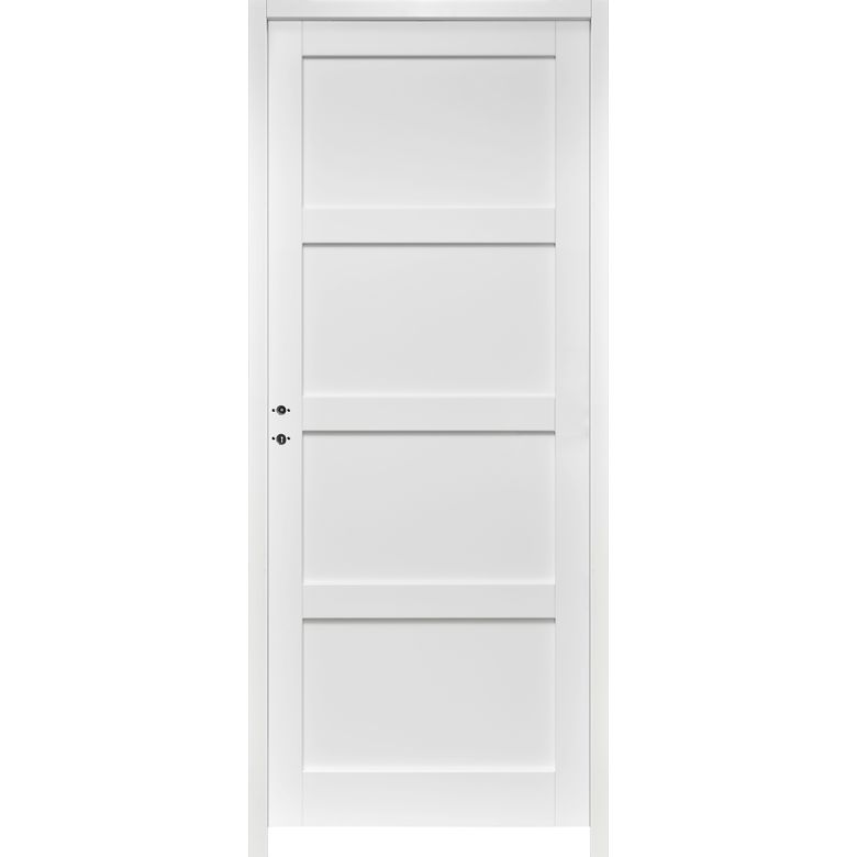 Bloc-porte ELEGANCE *** Laqué Blanc -Huisserie 90