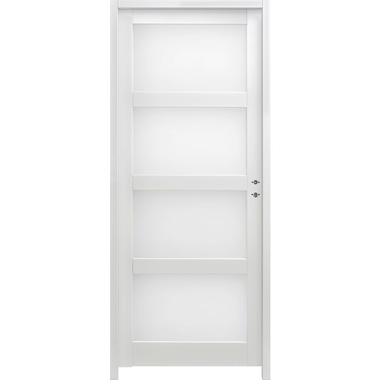 Bloc-porte ELEGANCE vitrée *** Laqué Blanc - Huisserie 90 - H.204 x l.73 G Main Image
