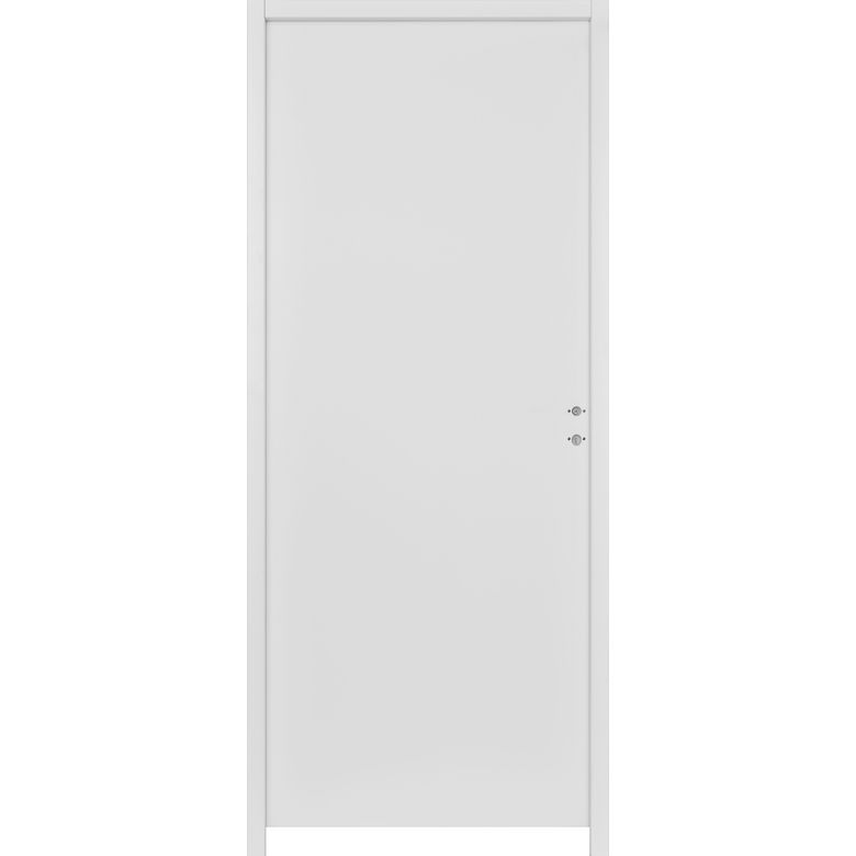 Bloc-porte ROMY *** Acoustique Laqué Blanc - Huisserie 90mm - H.204 x 73 G Main Image