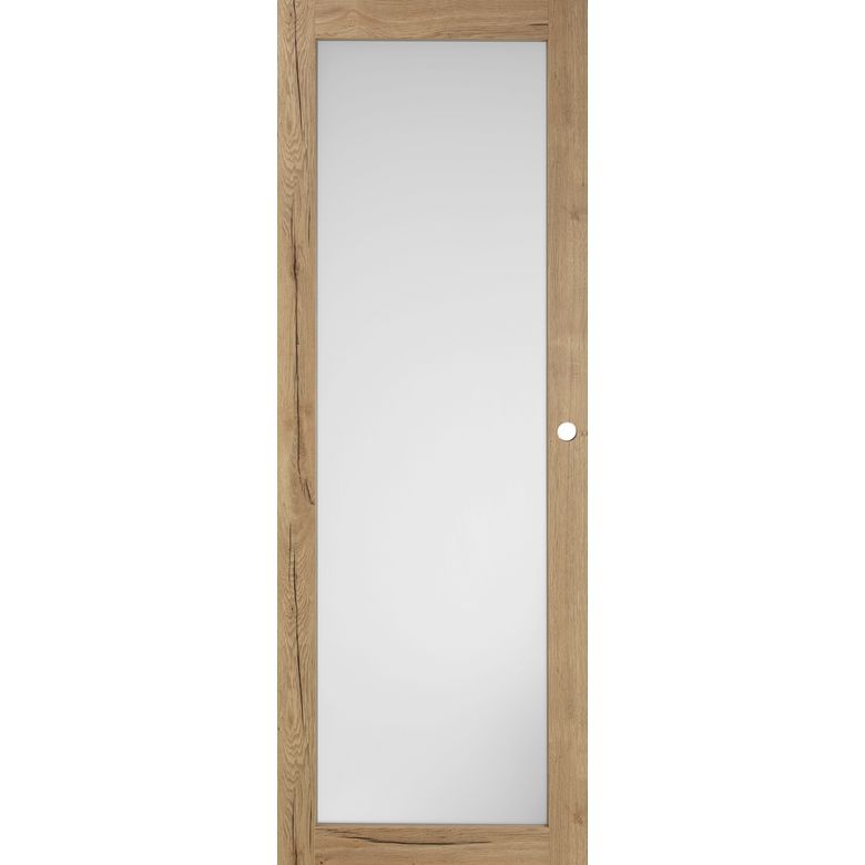 Porte coulissante ROXIE grand vitrage - avec serrure
