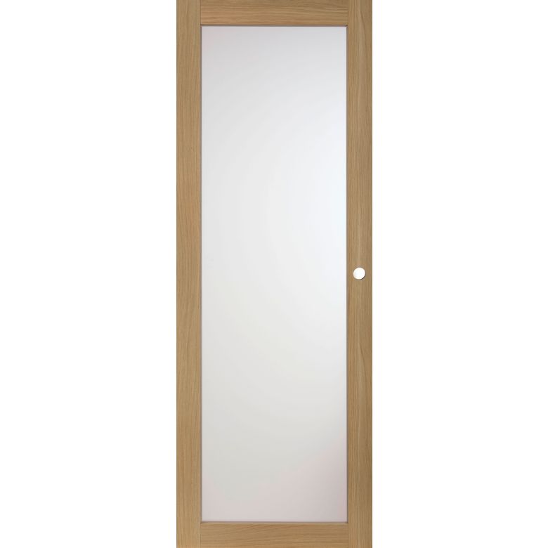 Porte coulissante ROXIE grand vitrage - sans serrure