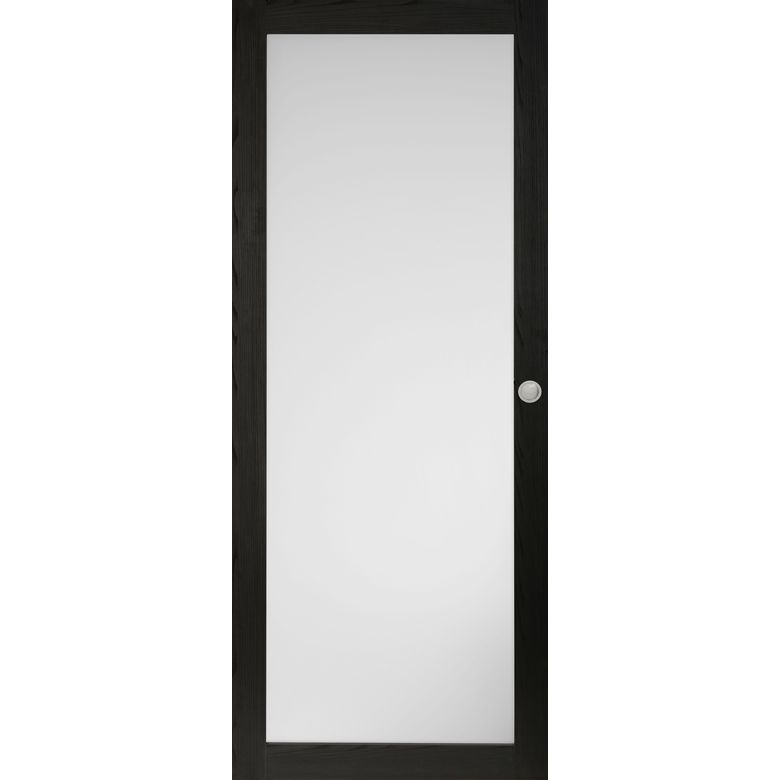 Porte coulissante ROXIE grand vitrage - avec serrure