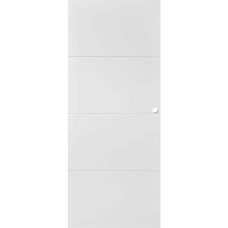 PC HARMONIE *** Laqué Blc Usinage R8 + poignée cuvette+Tire-doigt- H.204 x l.63 Main Image