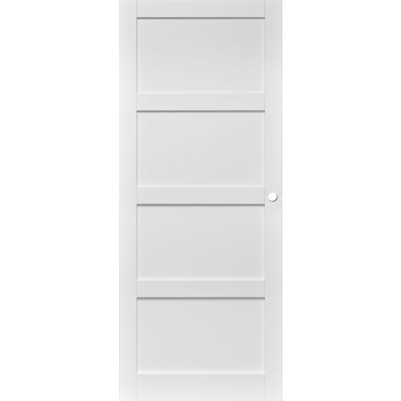 Porte coulissante ELEGANCE *** Laqué Blanc - avec serrure