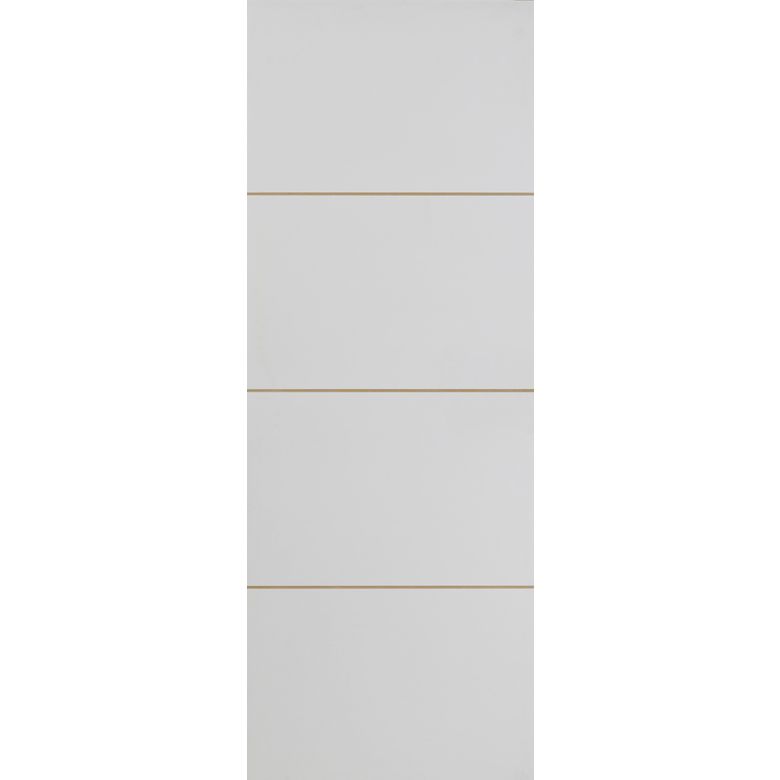 Porte seule HARMONIE * Prépeint blanc -Ame alvéolaire - H.204 x l.83 Main Image
