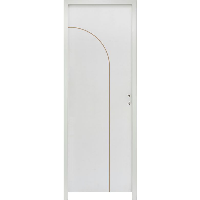 Bloc porte thermique huisserie 90 prêt-à-peindre ARCHE ALVEO|Lapeyre