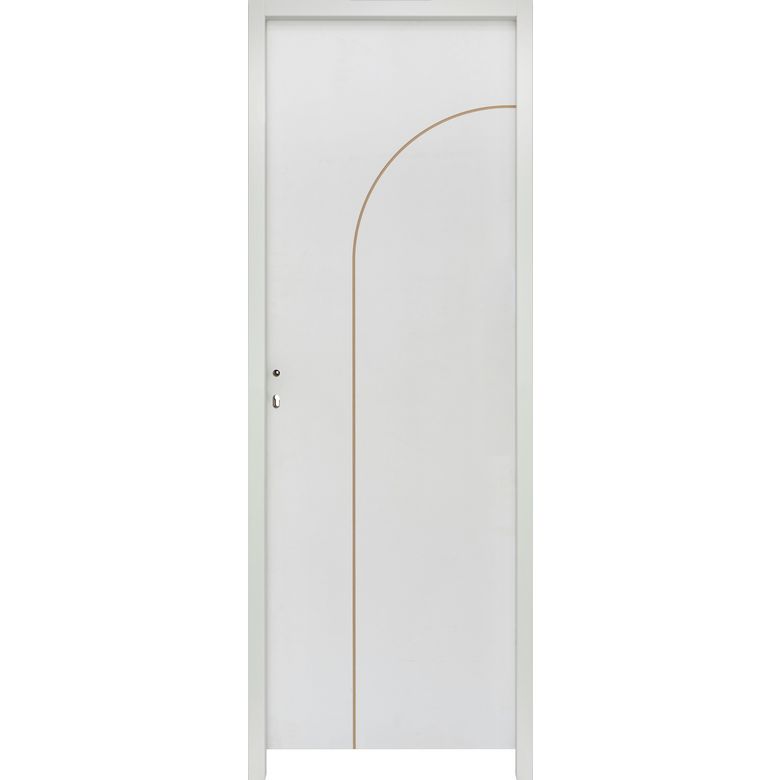 Bloc-porte ARCHE * Thermique prépeint Blanc - Huisserie 90 - H.204 x l.73 D Main Image