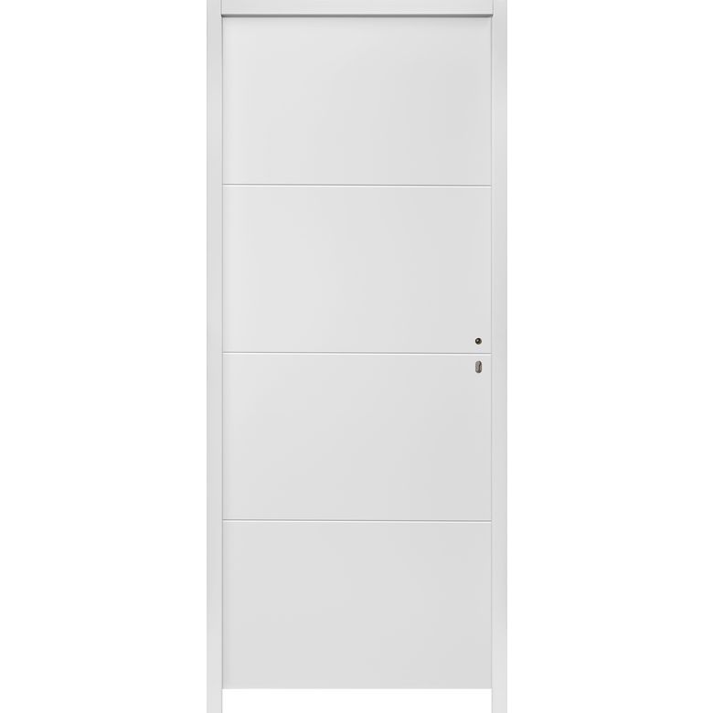 Bloc-porte HARMONIE *** Thermique Laqué Blanc - Huisserie 90 - H.204 x 73 G Main Image