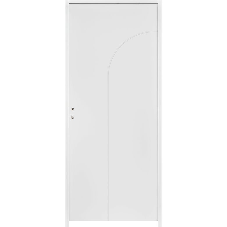 Bloc-porte thermique huisserie 90 blanc laqué ARCHE***|Lapeyre