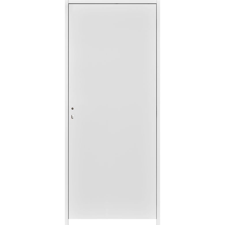 Bloc-porte thermique huisserie 90 blanc laqué ROMY***| Lapeyre