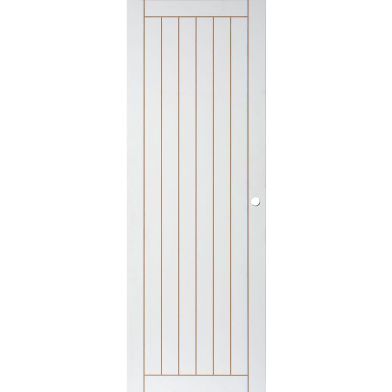 Porte coulissante VERTICALE * à peindre - sans serrure