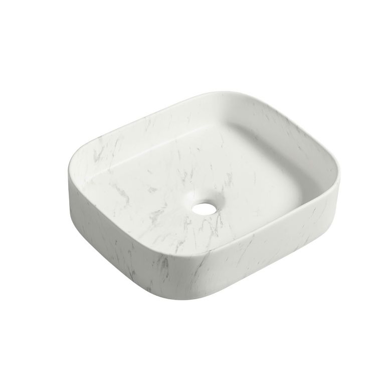 Vasque à poser céramique rectangulaire GAIA