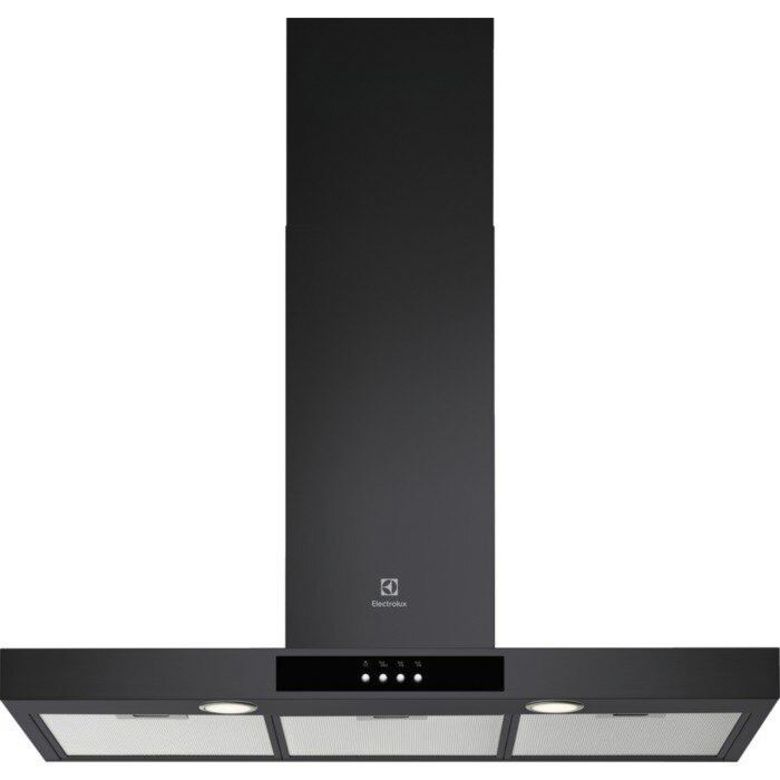 Hotte décorative box murale noire ELECTROLUX